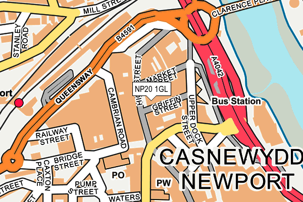 NP20 1GL map - OS OpenMap – Local (Ordnance Survey)