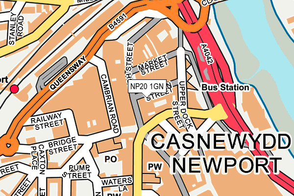 NP20 1GN map - OS OpenMap – Local (Ordnance Survey)