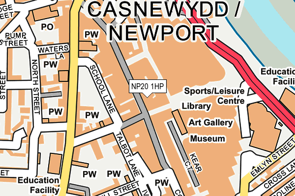 Map of NEWPORT TECH LTD at local scale