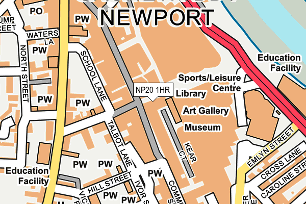 NP20 1HR map - OS OpenMap – Local (Ordnance Survey)