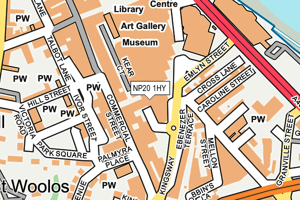 NP20 1HY map - OS OpenMap – Local (Ordnance Survey)