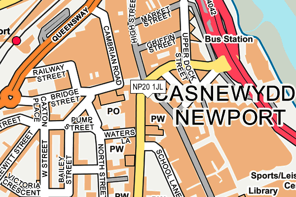 NP20 1JL map - OS OpenMap – Local (Ordnance Survey)
