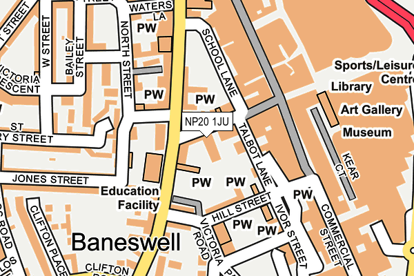 Map of FLOORING GALLERY (NEWPORT) LTD at local scale