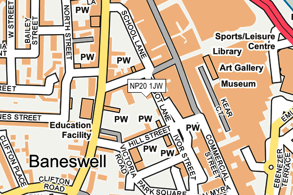 NP20 1JW map - OS OpenMap – Local (Ordnance Survey)