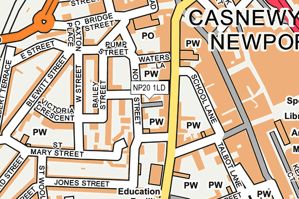 NP20 1LD map - OS OpenMap – Local (Ordnance Survey)