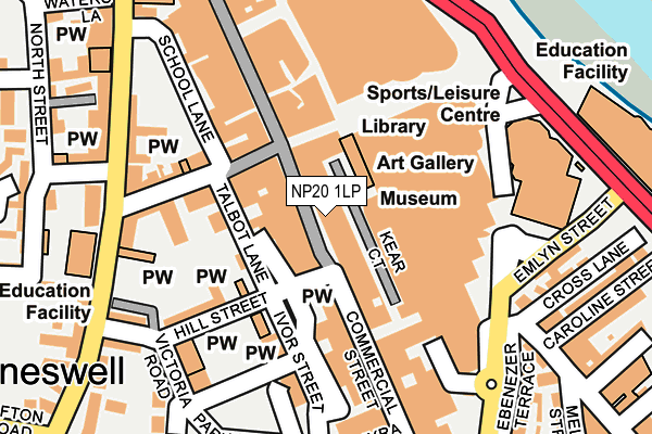 NP20 1LP map - OS OpenMap – Local (Ordnance Survey)