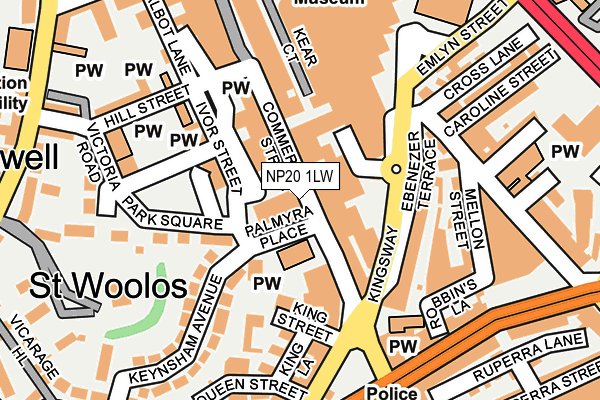 NP20 1LW map - OS OpenMap – Local (Ordnance Survey)