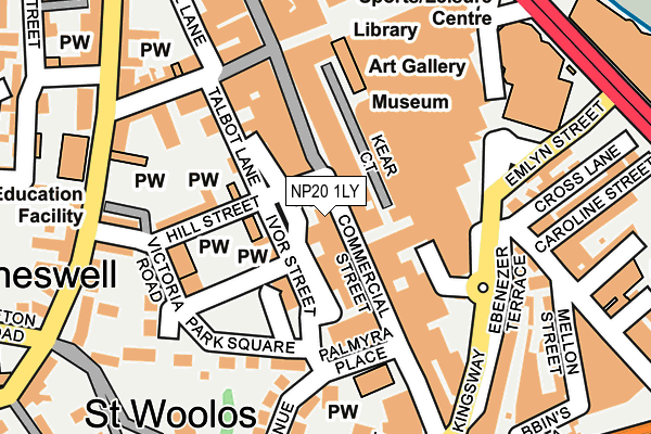 NP20 1LY map - OS OpenMap – Local (Ordnance Survey)