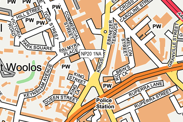 NP20 1NA map - OS OpenMap – Local (Ordnance Survey)