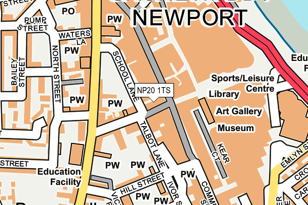 NP20 1TS map - OS OpenMap – Local (Ordnance Survey)