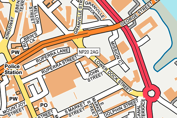 NP20 2AG map - OS OpenMap – Local (Ordnance Survey)