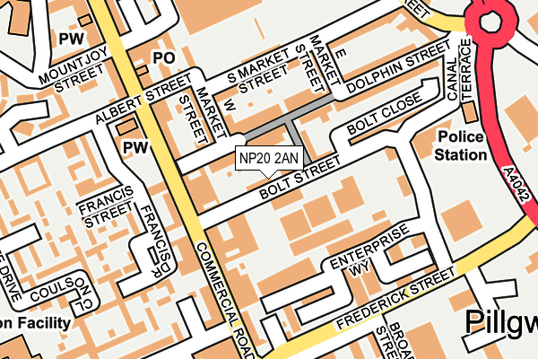 NP20 2AN map - OS OpenMap – Local (Ordnance Survey)