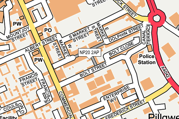 NP20 2AP map - OS OpenMap – Local (Ordnance Survey)