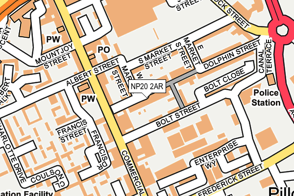 NP20 2AR map - OS OpenMap – Local (Ordnance Survey)