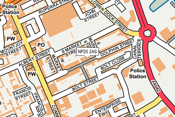 NP20 2AS map - OS OpenMap – Local (Ordnance Survey)