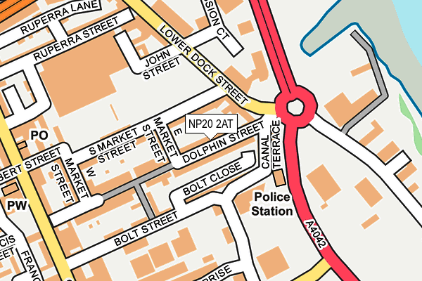 NP20 2AT map - OS OpenMap – Local (Ordnance Survey)