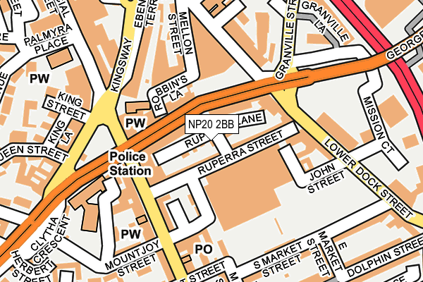 NP20 2BB map - OS OpenMap – Local (Ordnance Survey)