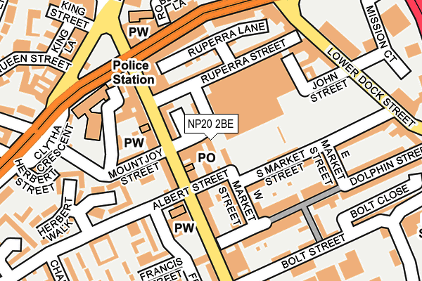 NP20 2BE map - OS OpenMap – Local (Ordnance Survey)