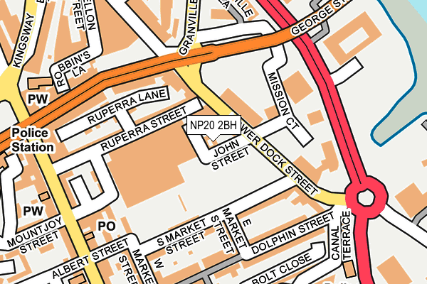NP20 2BH map - OS OpenMap – Local (Ordnance Survey)