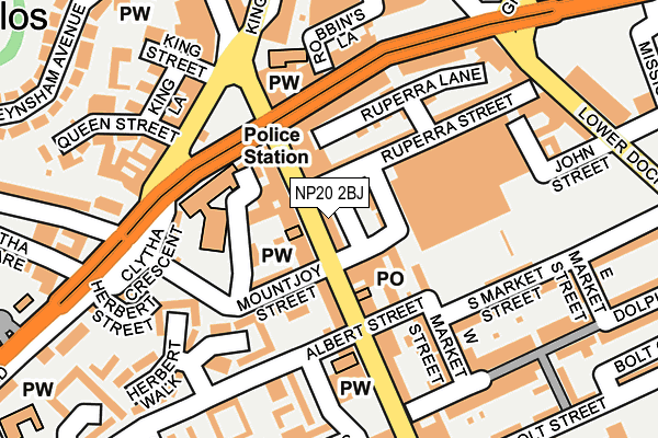 NP20 2BJ map - OS OpenMap – Local (Ordnance Survey)
