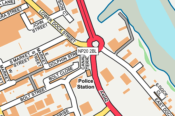 NP20 2BL map - OS OpenMap – Local (Ordnance Survey)