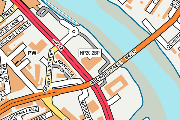 NP20 2BP map - OS OpenMap – Local (Ordnance Survey)