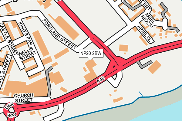 NP20 2BW map - OS OpenMap – Local (Ordnance Survey)