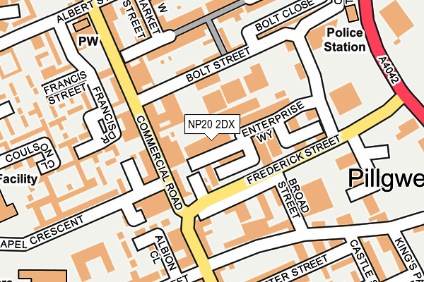 NP20 2DX map - OS OpenMap – Local (Ordnance Survey)