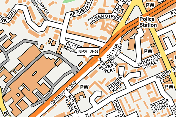 NP20 2EG map - OS OpenMap – Local (Ordnance Survey)