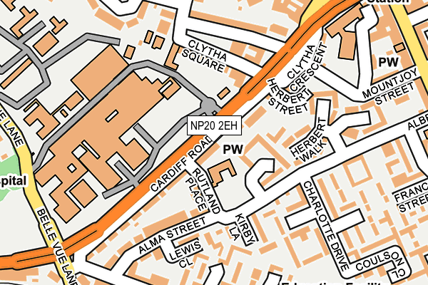 NP20 2EH map - OS OpenMap – Local (Ordnance Survey)