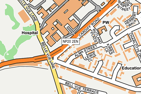 NP20 2EN map - OS OpenMap – Local (Ordnance Survey)