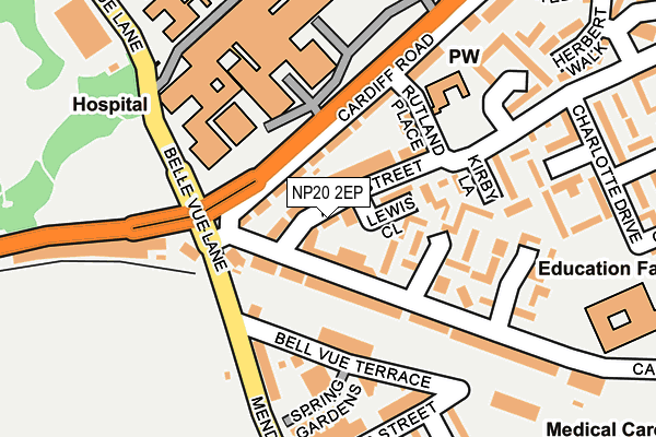 NP20 2EP map - OS OpenMap – Local (Ordnance Survey)