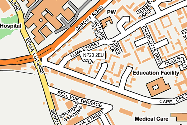 NP20 2EU map - OS OpenMap – Local (Ordnance Survey)
