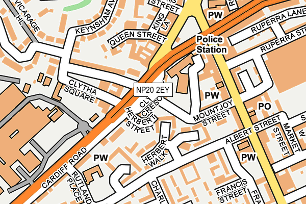 NP20 2EY map - OS OpenMap – Local (Ordnance Survey)