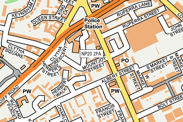 NP20 2FA map - OS OpenMap – Local (Ordnance Survey)