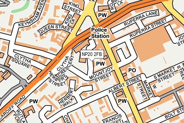 NP20 2FB map - OS OpenMap – Local (Ordnance Survey)