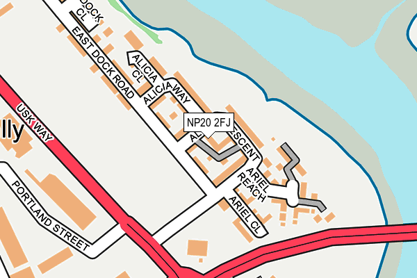 NP20 2FJ map - OS OpenMap – Local (Ordnance Survey)