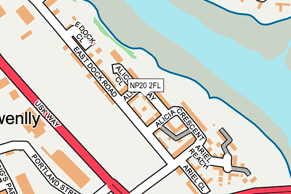 NP20 2FL map - OS OpenMap – Local (Ordnance Survey)