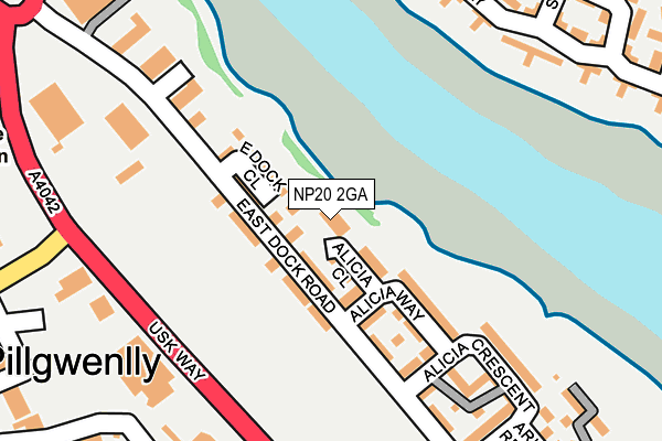 NP20 2GA map - OS OpenMap – Local (Ordnance Survey)