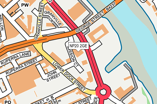 NP20 2GE map - OS OpenMap – Local (Ordnance Survey)
