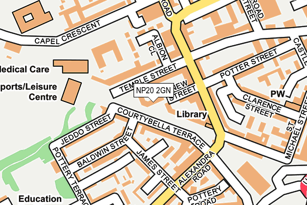 NP20 2GN map - OS OpenMap – Local (Ordnance Survey)