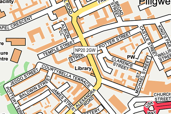 NP20 2GW map - OS OpenMap – Local (Ordnance Survey)