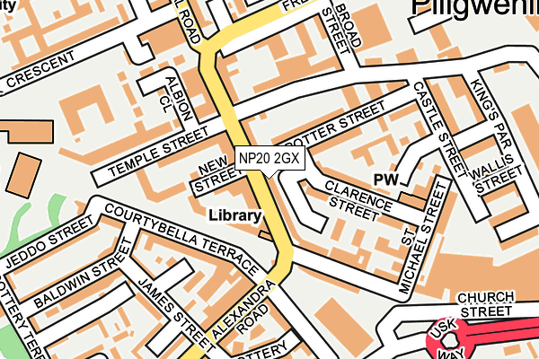 NP20 2GX map - OS OpenMap – Local (Ordnance Survey)