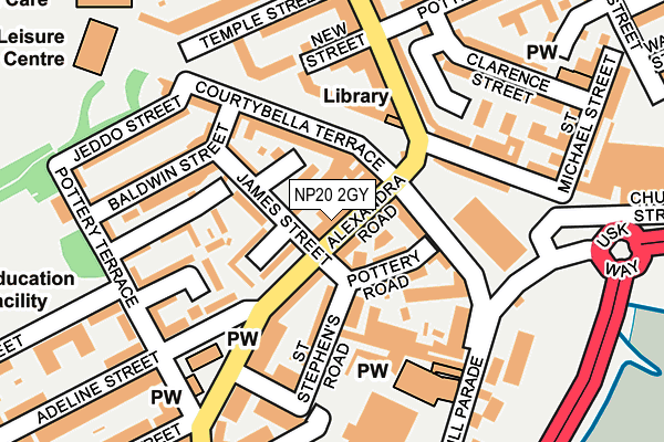 NP20 2GY map - OS OpenMap – Local (Ordnance Survey)