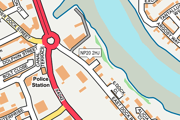 NP20 2HJ map - OS OpenMap – Local (Ordnance Survey)