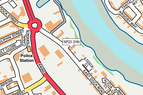 NP20 2HN map - OS OpenMap – Local (Ordnance Survey)