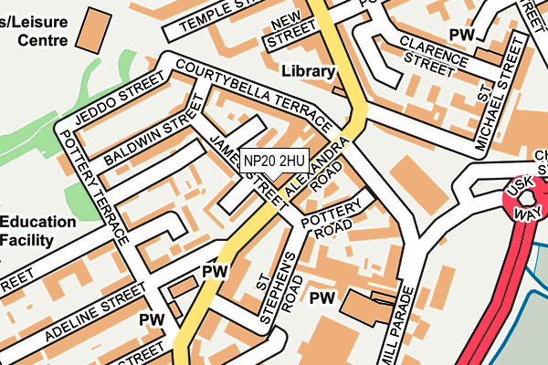 NP20 2HU map - OS OpenMap – Local (Ordnance Survey)