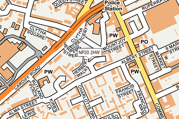 NP20 2HW map - OS OpenMap – Local (Ordnance Survey)