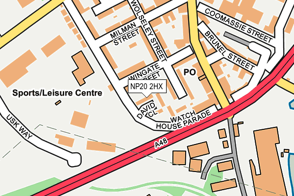 NP20 2HX map - OS OpenMap – Local (Ordnance Survey)