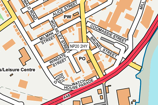 NP20 2HY map - OS OpenMap – Local (Ordnance Survey)